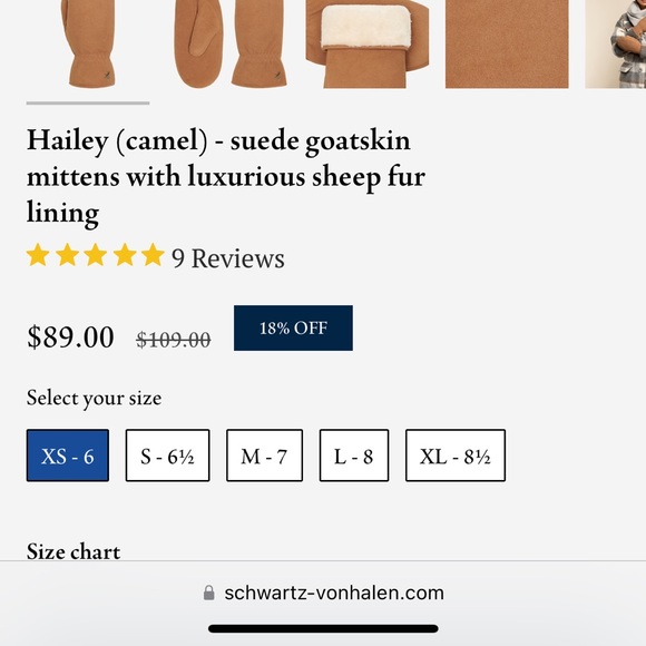 Schwartz & von Halen Hailey Mittens - Medium - Picture 3 of 3